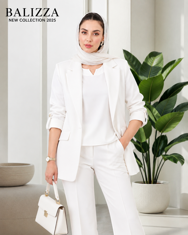 شومیز آستین کوتاه زنانه با طراحی مینیمال برند بالیزا